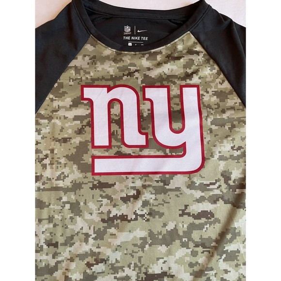 Nike Dri-Fit NY Giants NFL OnField Apparel Athletic Cut camo t-shirt size Small - Picture 2 of 10